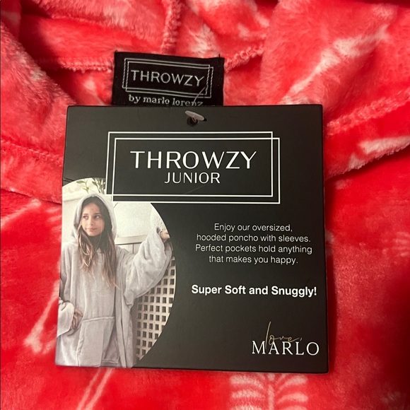 Hot Pink COZY Skeleton Print Hoodie Lounger fuzzy and SOFT one size - Picture 2 of 4